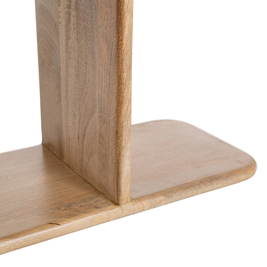 LIVING ROOM MANGO WOOD NATURAL SHELF 124 X 28 X 200 CM