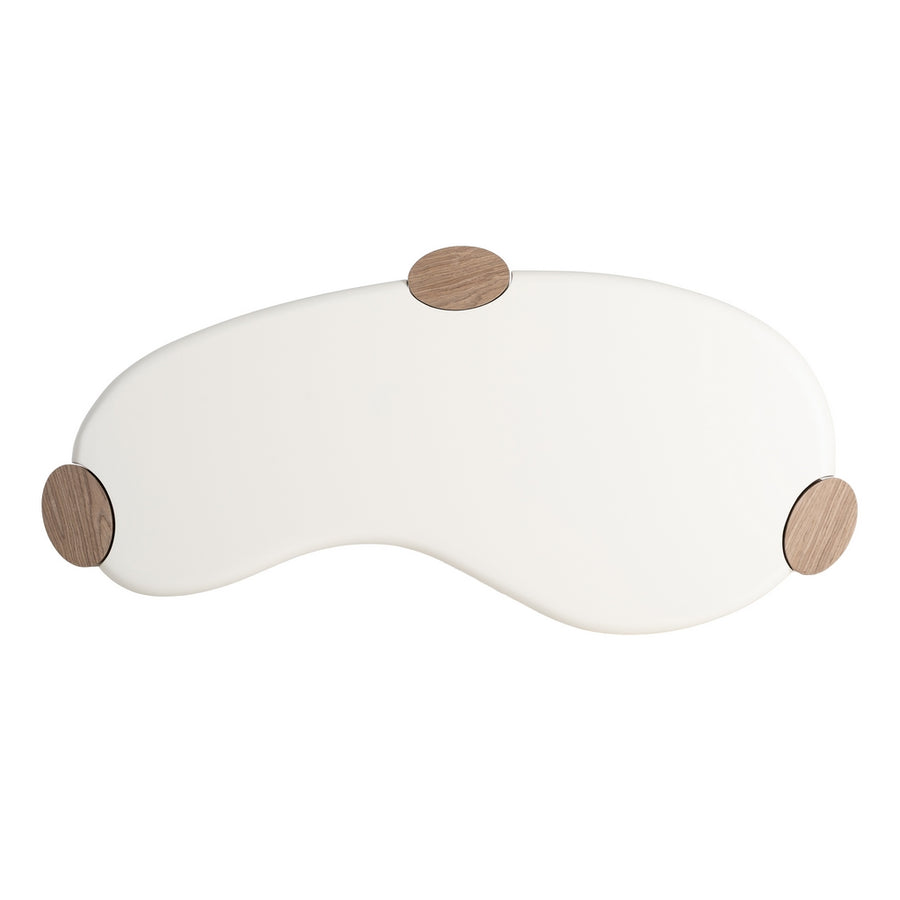 WHITE-NATURAL COFFEE TABLE MDF LIVING ROOM 125 X 60 X 41 CM