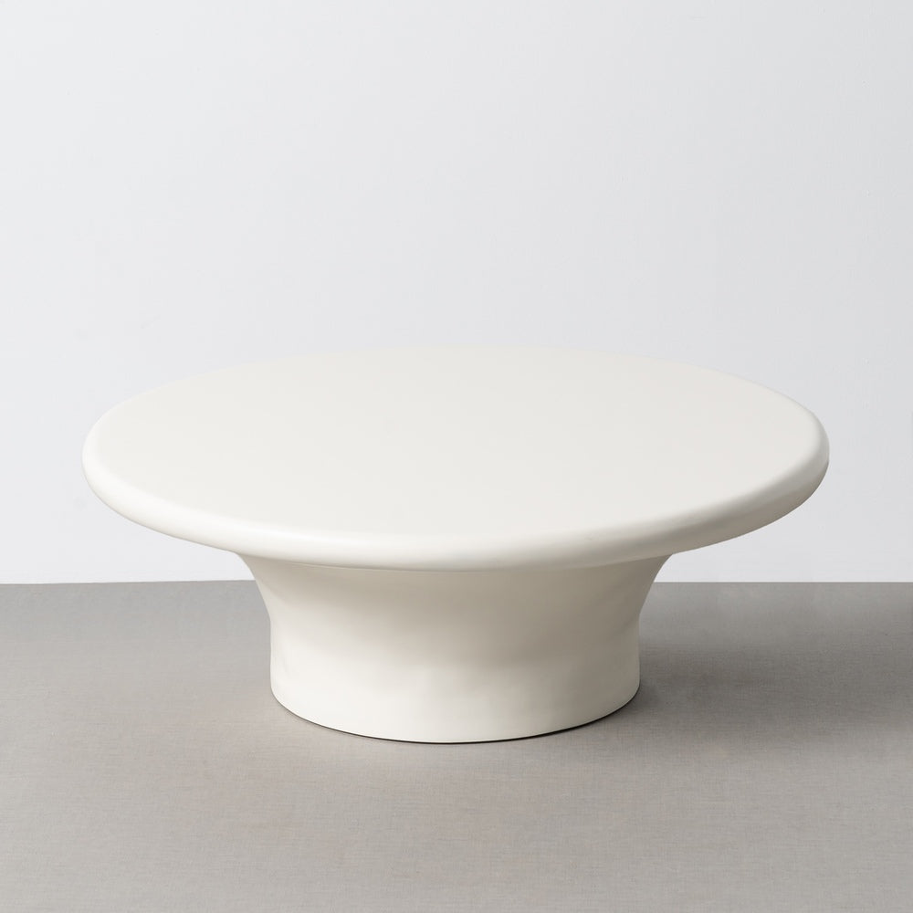 WHITE MDF LIVING ROOM COFFEE TABLE 79 X 79 X 29 CM