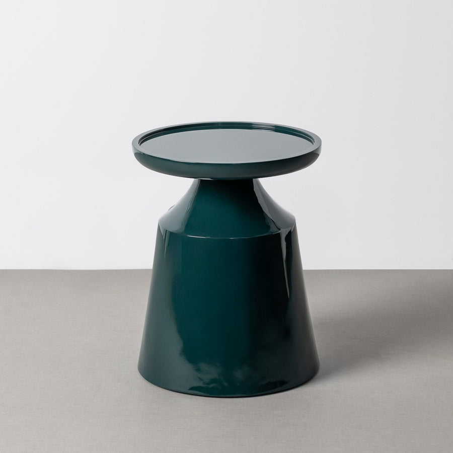 MESA AUXILIAR LACADO VERDE DM SALÓN 40 X 40 X 50 CM