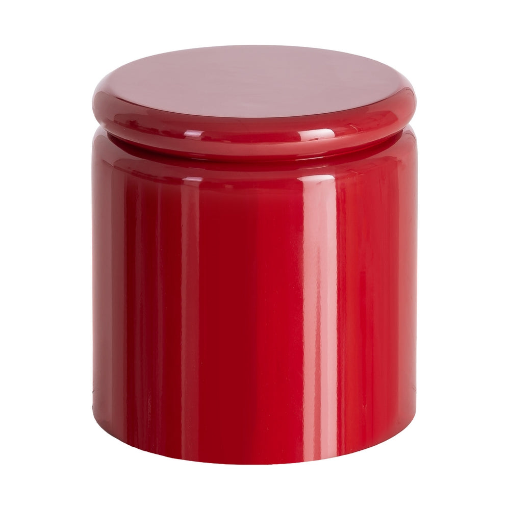 MESA AUXILIAR LACADO ROJO DM SALÓN 40 X 40 X 43 CM
