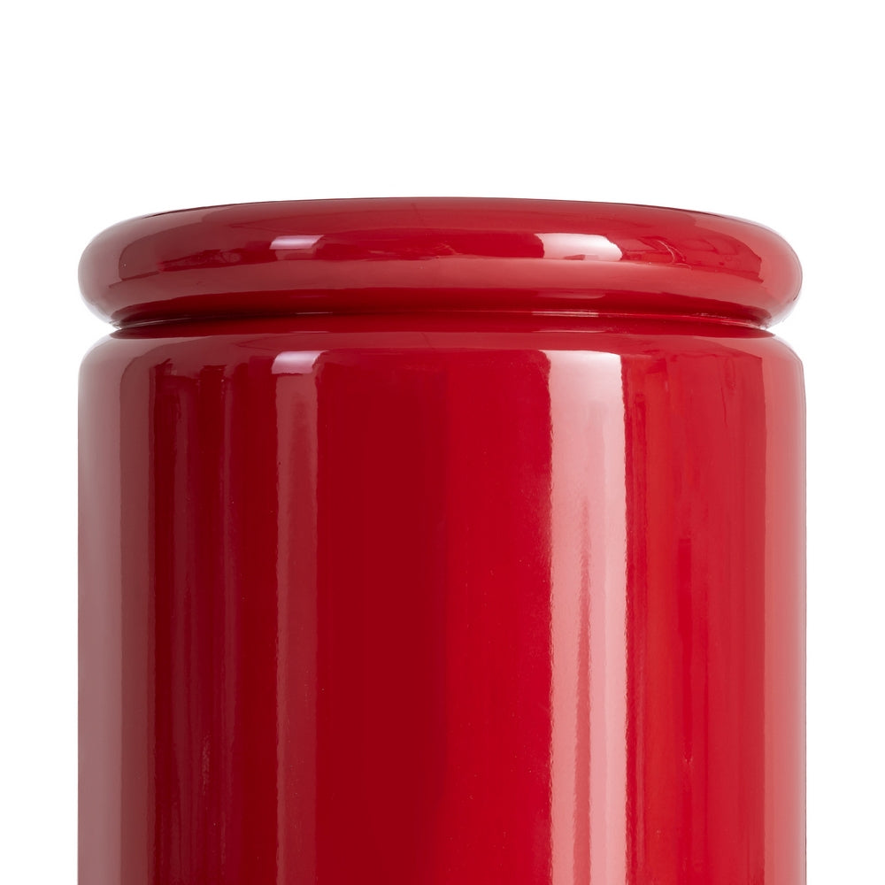MESA AUXILIAR LACADO ROJO DM SALÓN 40 X 40 X 43 CM