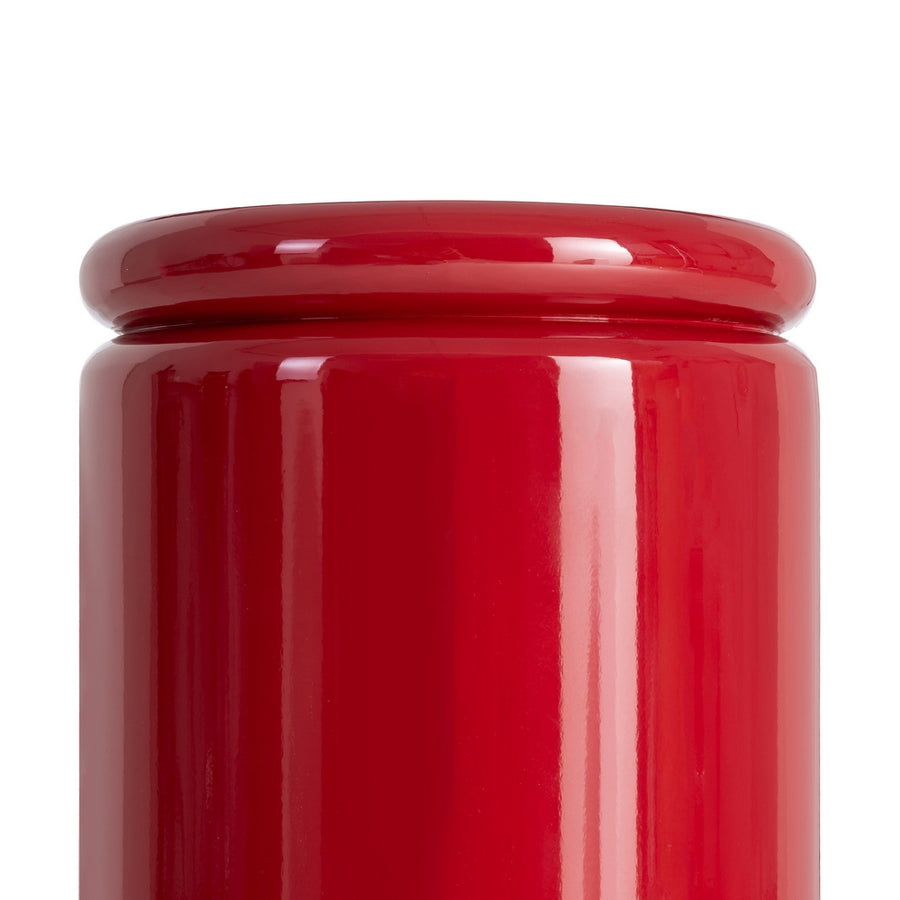 MESA AUXILIAR LACADO ROJO DM SALÓN 40 X 40 X 43 CM