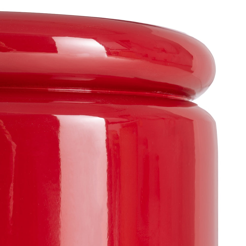 MESA AUXILIAR LACADO ROJO DM SAL�N 40 X 40 X 43 CM