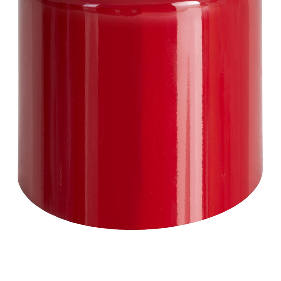 MESA AUXILIAR LACADO ROJO DM SALÓN 40 X 40 X 43 CM