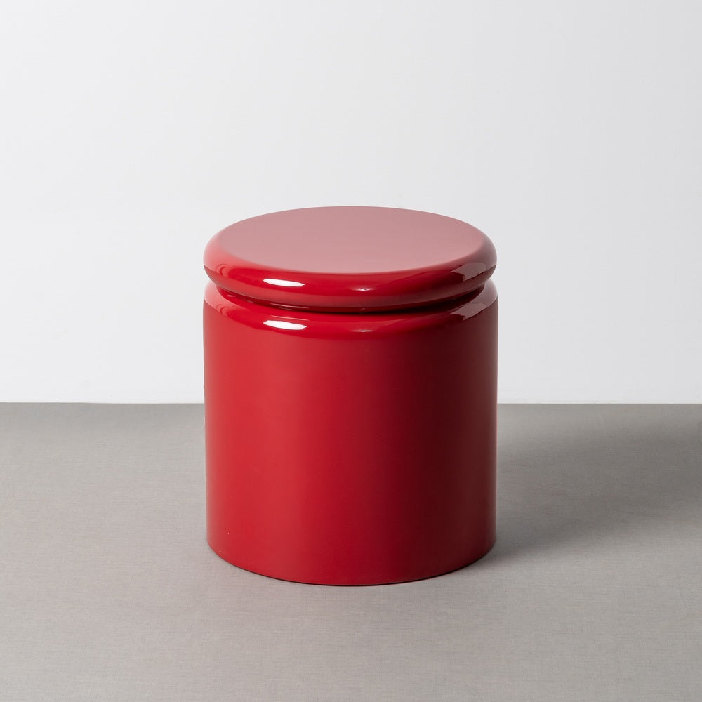MESA AUXILIAR LACADO ROJO DM SAL�N 40 X 40 X 43 CM