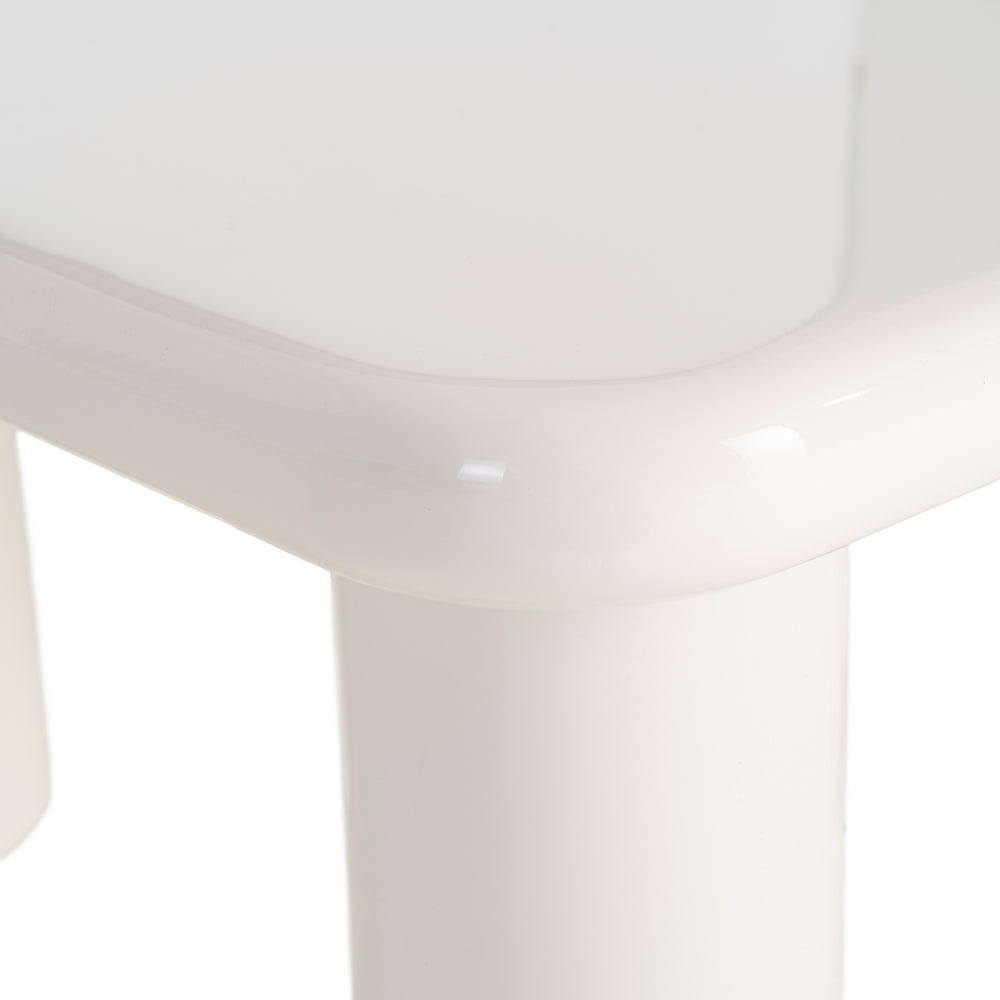 MESA CENTRO LACADO CREMA DM SALÓN 78 X 78 X 41 CM