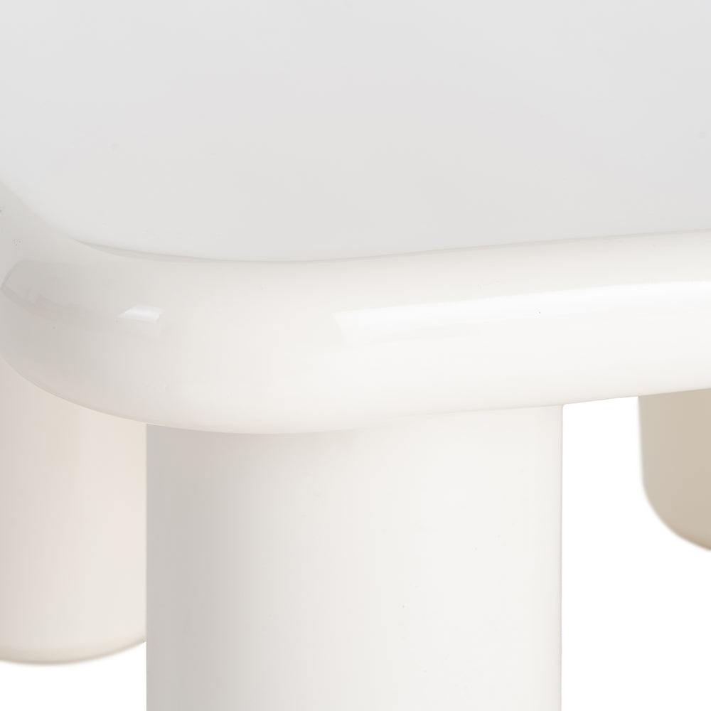 MESA CENTRO LACADO CREMA DM SAL�N 78 X 78 X 41 CM