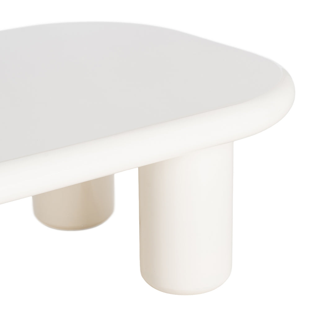 MESA CENTRO LACADO CREMA DM SALÓN 118 X 68 X 37 CM