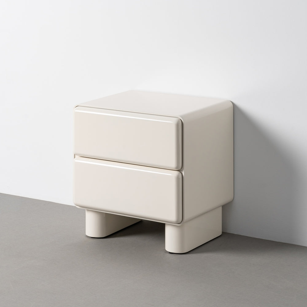 MESITA LACADO CREMA DM DORMITORIO 56,50 X 42,50 X 56,50 CM