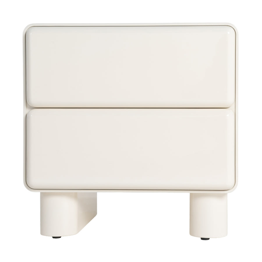 MESITA LACADO CREMA DM DORMITORIO 56,50 X 42,50 X 56,50 CM