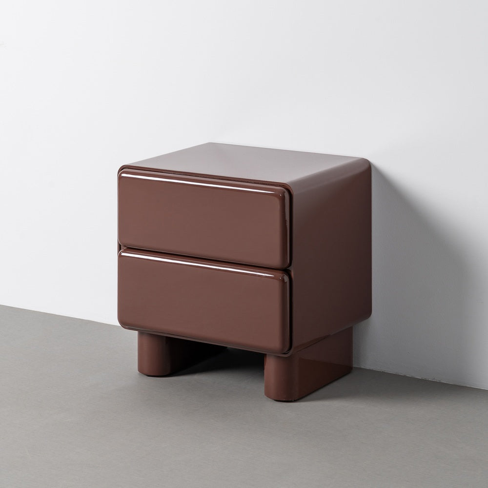 MESITA LACADO GRANATE DM DORMITORIO 56,50 X 42,50 X 56,50 CM