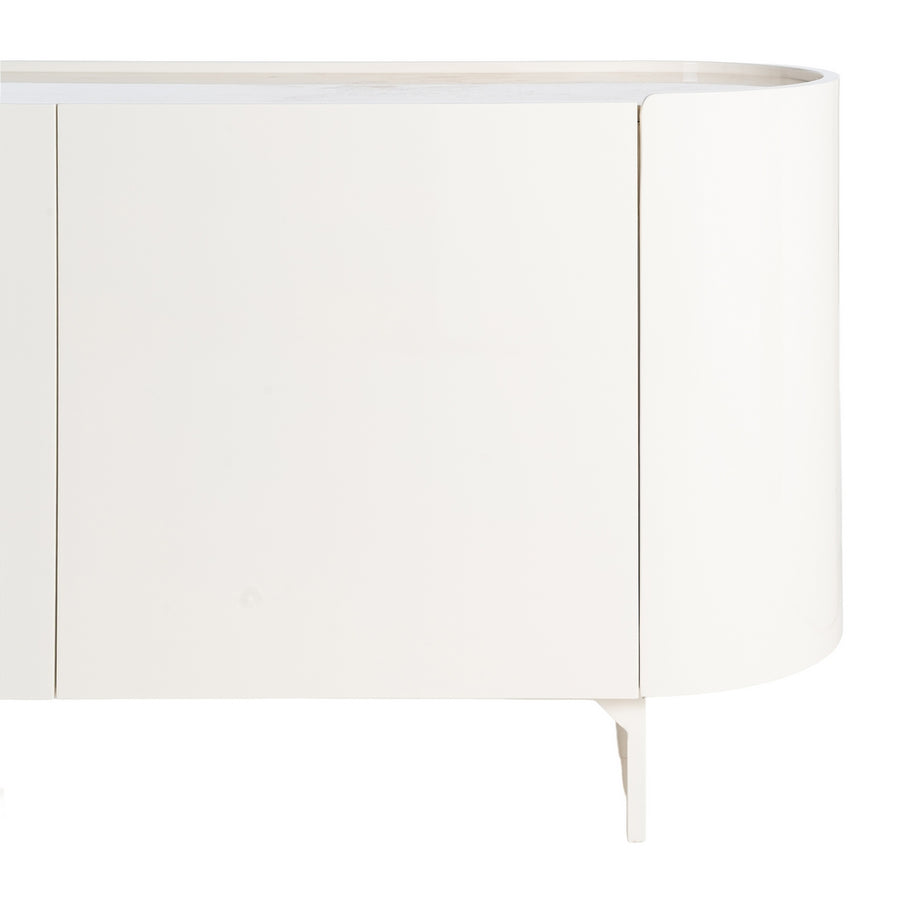 APARADOR LACADO CREMA MÁRMOL-DM SALÓN 160 X 45 X 75 CM