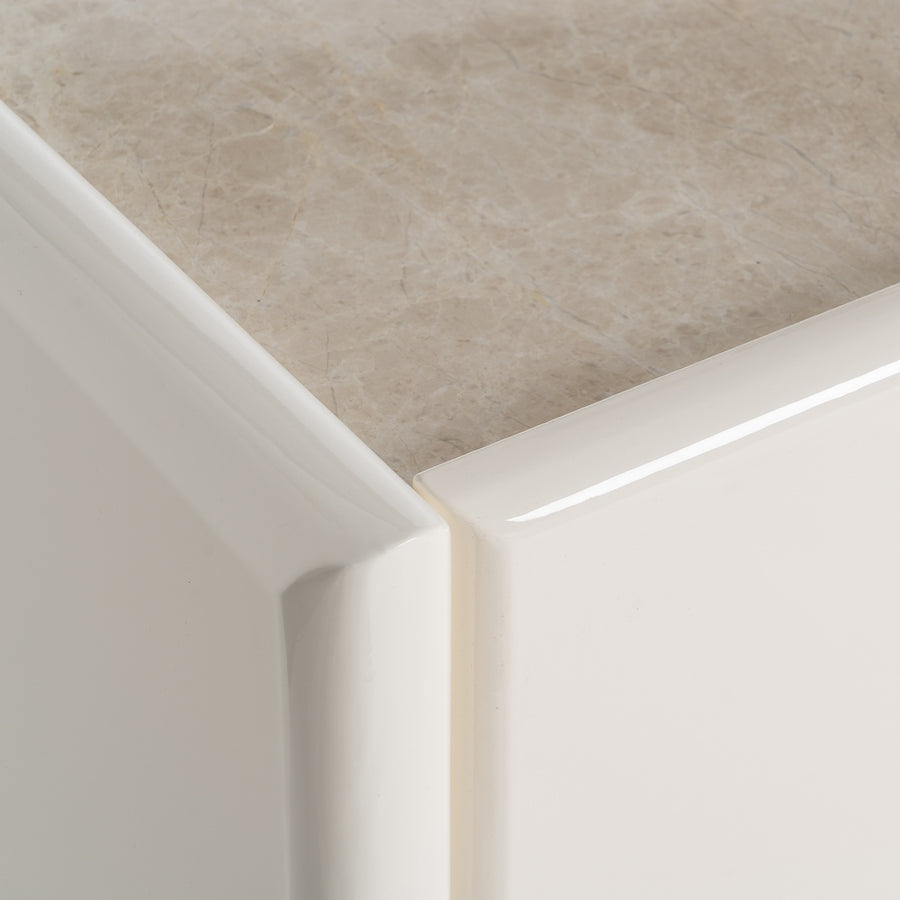 APARADOR LACADO CREMA MÁRMOL-DM SALÓN 163 X 45 X 75 CM