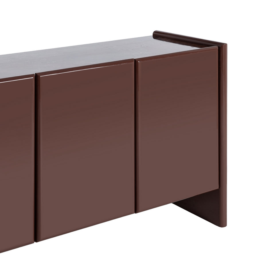 APARADOR LACADO GRANATE MÁRMOL-DM SALÓN 163 X 45 X 75 CM