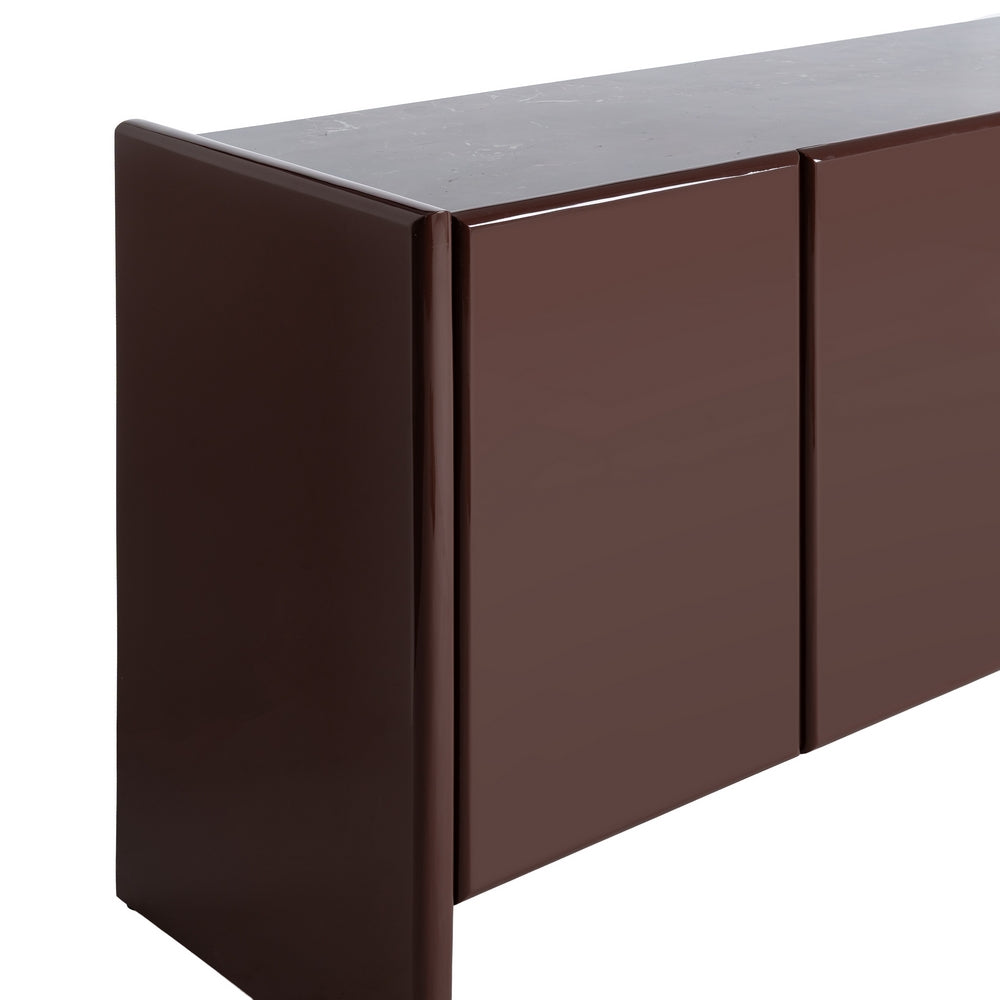 APARADOR LACADO GRANATE MÁRMOL-DM SALÓN 163 X 45 X 75 CM