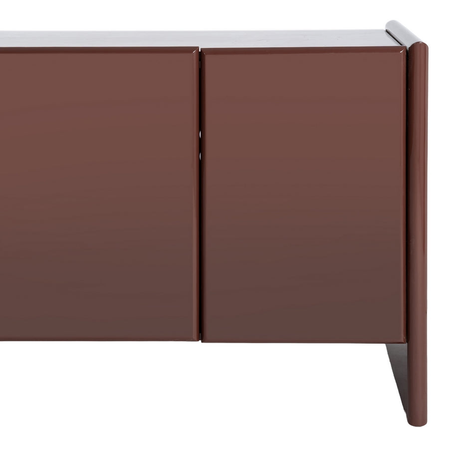 APARADOR LACADO GRANATE MÁRMOL-DM SALÓN 163 X 45 X 75 CM