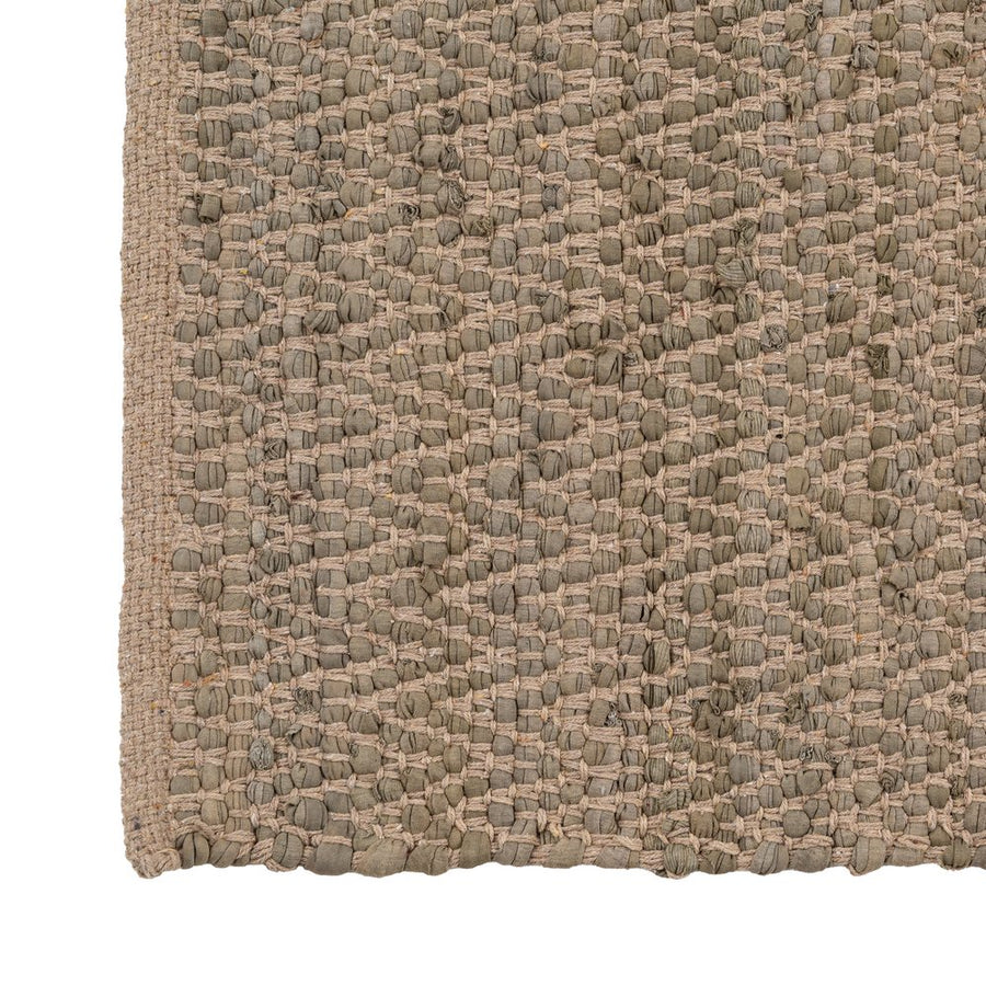 ALFOMBRA RAYAS NATURAL ALGODÓN 160 X 230 CM