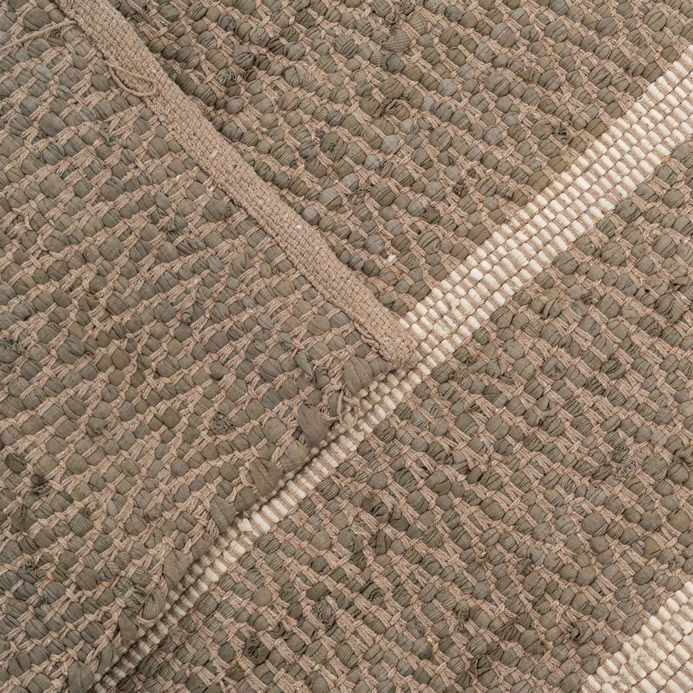 ALFOMBRA RAYAS NATURAL ALGODÓN 160 X 230 CM