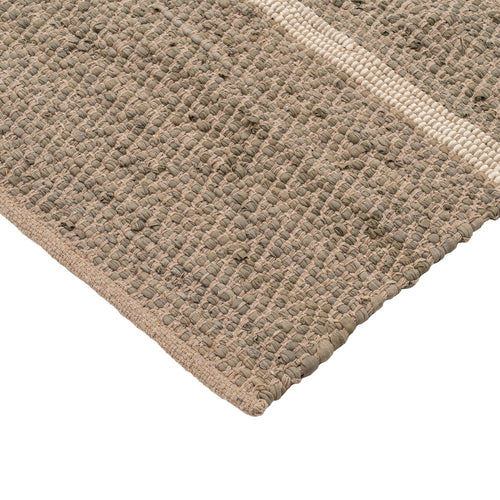 ALFOMBRA RAYAS NATURAL ALGOD�N 200 X 300 CM