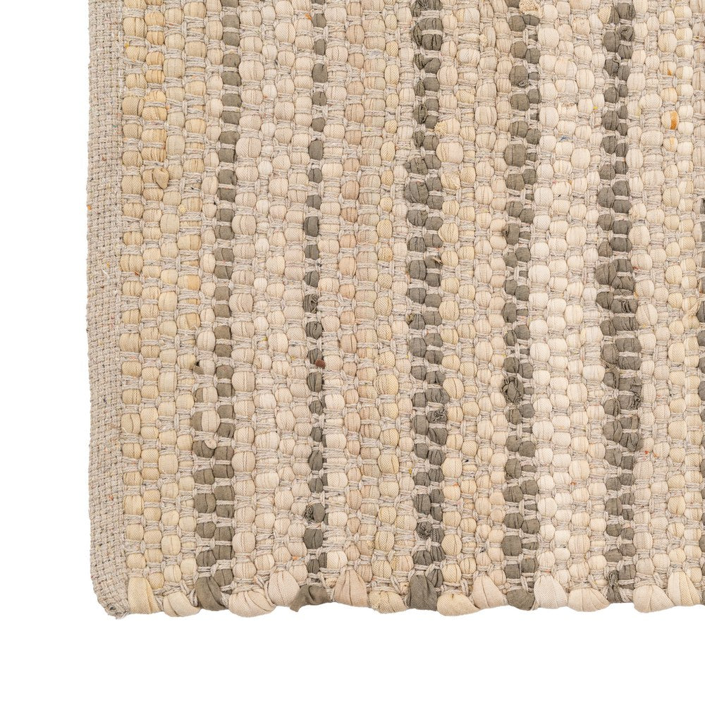 ALFOMBRA NATURAL ALGODÓN DECORACIÓN 160 X 230 CM