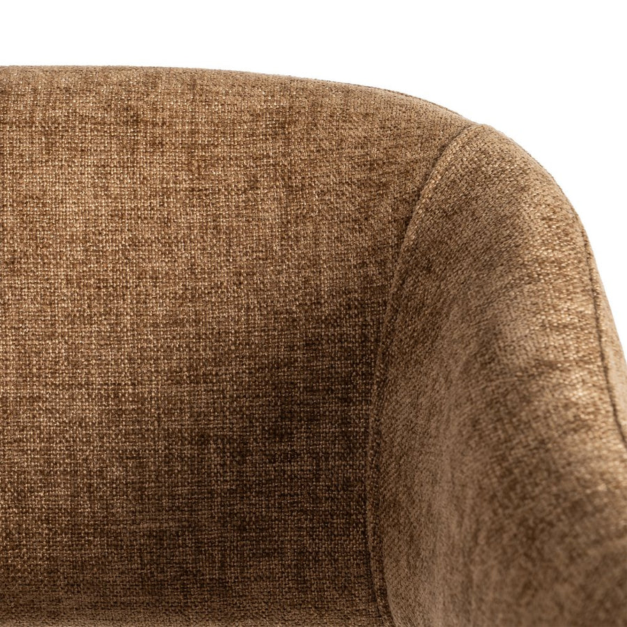 SILLA MARRÓN TEJIDO-METAL CONTRACT 56 X 60 X 81 CM