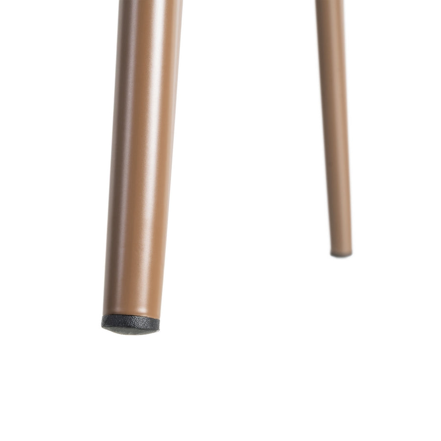 SILLA MARRÓN TEJIDO-METAL CONTRACT 56 X 60 X 81 CM