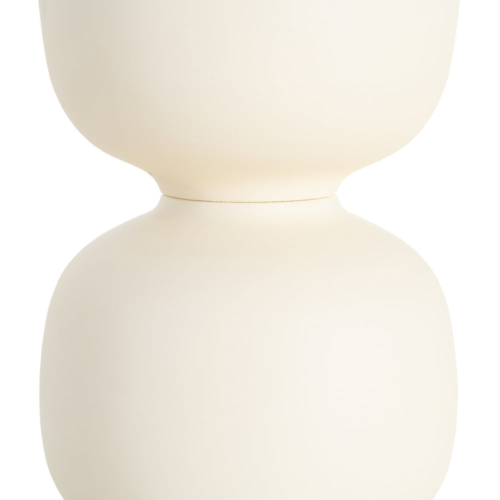 MESITA BLANCO ROTO ACERO 38 X 38 X 52 CM