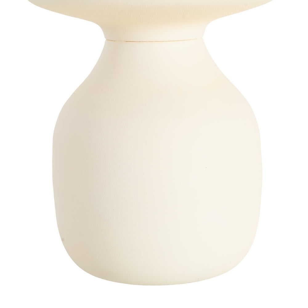 MESITA BLANCO ROTO ACERO 46 X 46 X 51 CM