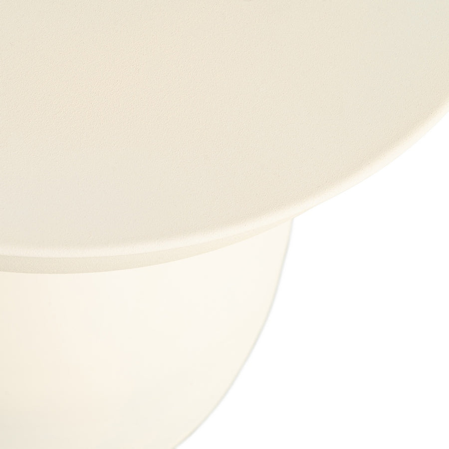 MESITA BLANCO ROTO ACERO 46 X 46 X 51 CM