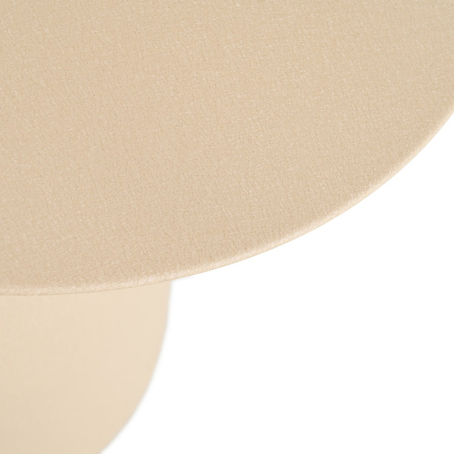 BEIGE STEEL SIDE TABLE 46 X 46 X 51 CM