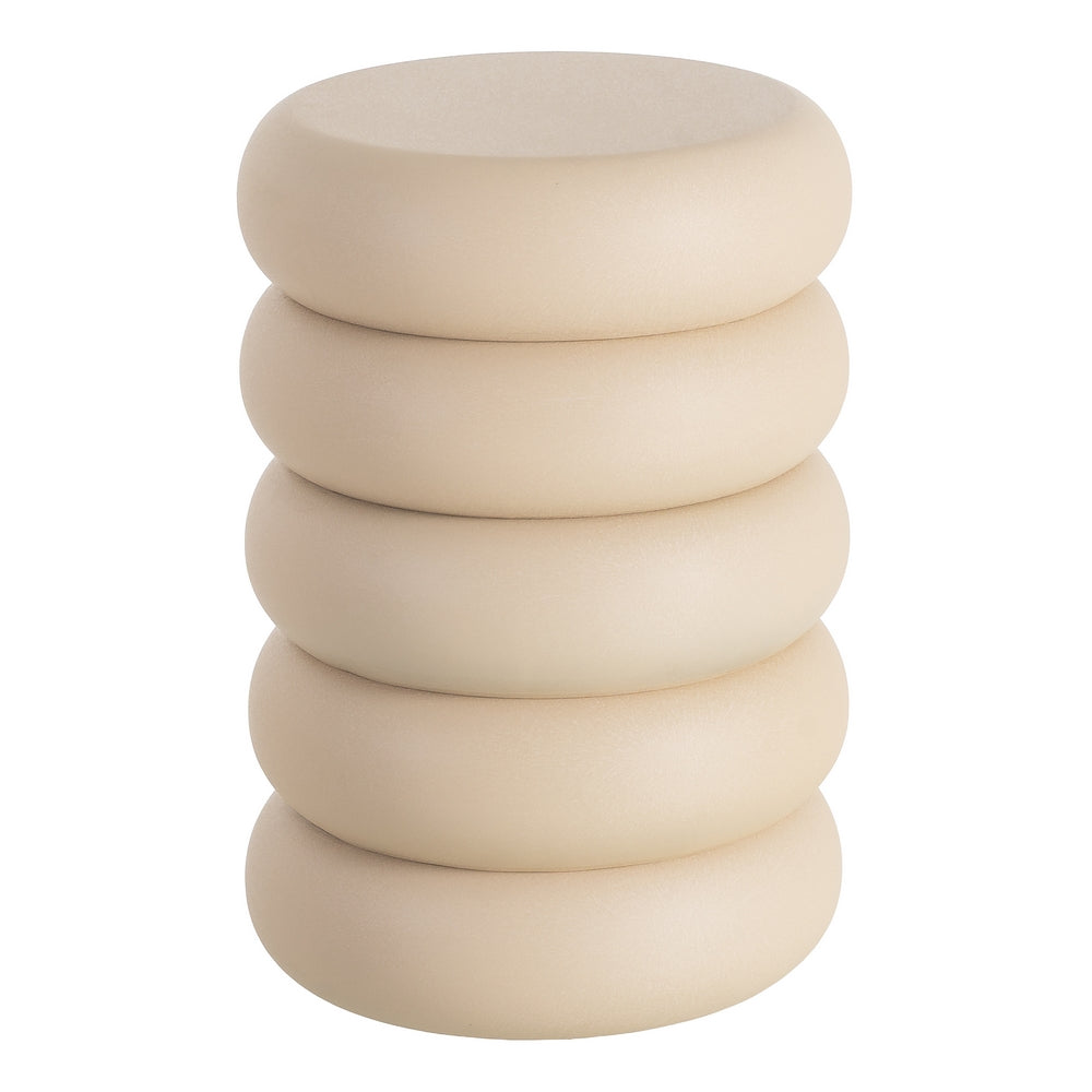 MESITA BEIGE ACERO 46 X 46 X 51 CM