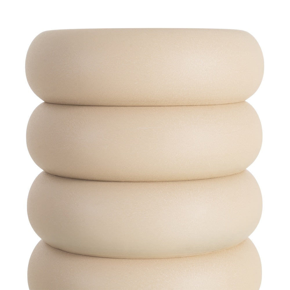 MESITA BEIGE ACERO 46 X 46 X 51 CM