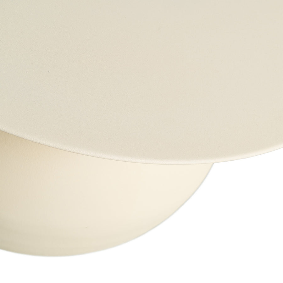 MESA CENTRO BLANCO ROTO ACERO 60 X 60 X 45 CM