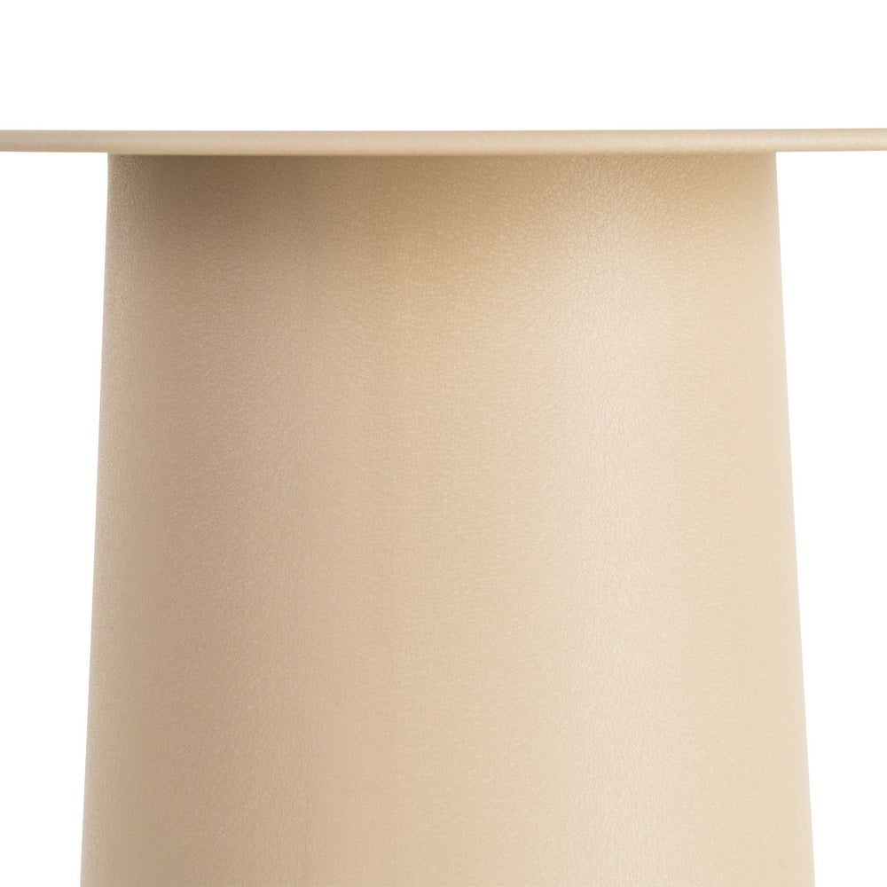 MESA CENTRO BEIGE ACERO 58 X 58 X 48 CM