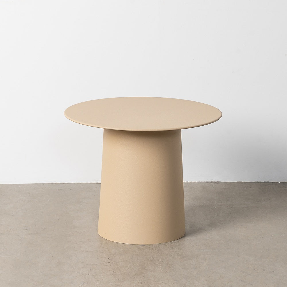 MESA CENTRO BEIGE ACERO 58 X 58 X 48 CM