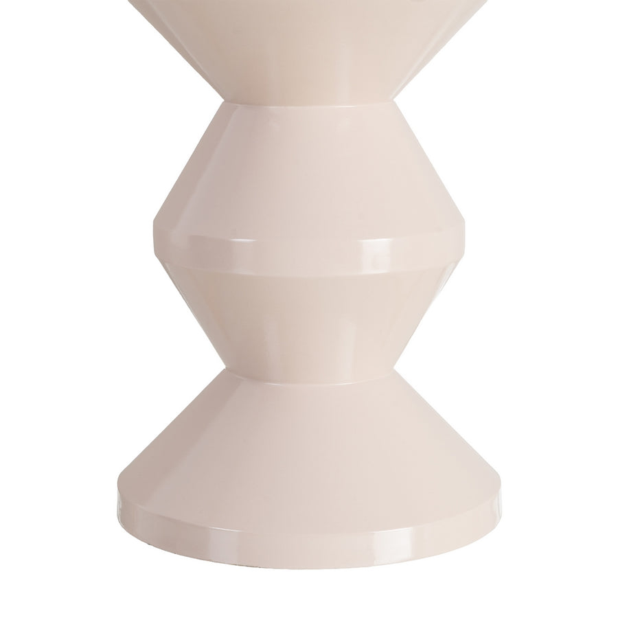 MESA AUXILIAR BLANCO METAL DECORACIÓN 33 X 33 X 47 CM