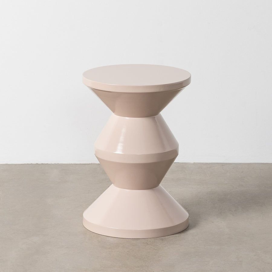 MESA AUXILIAR BLANCO METAL DECORACIÓN 33 X 33 X 47 CM