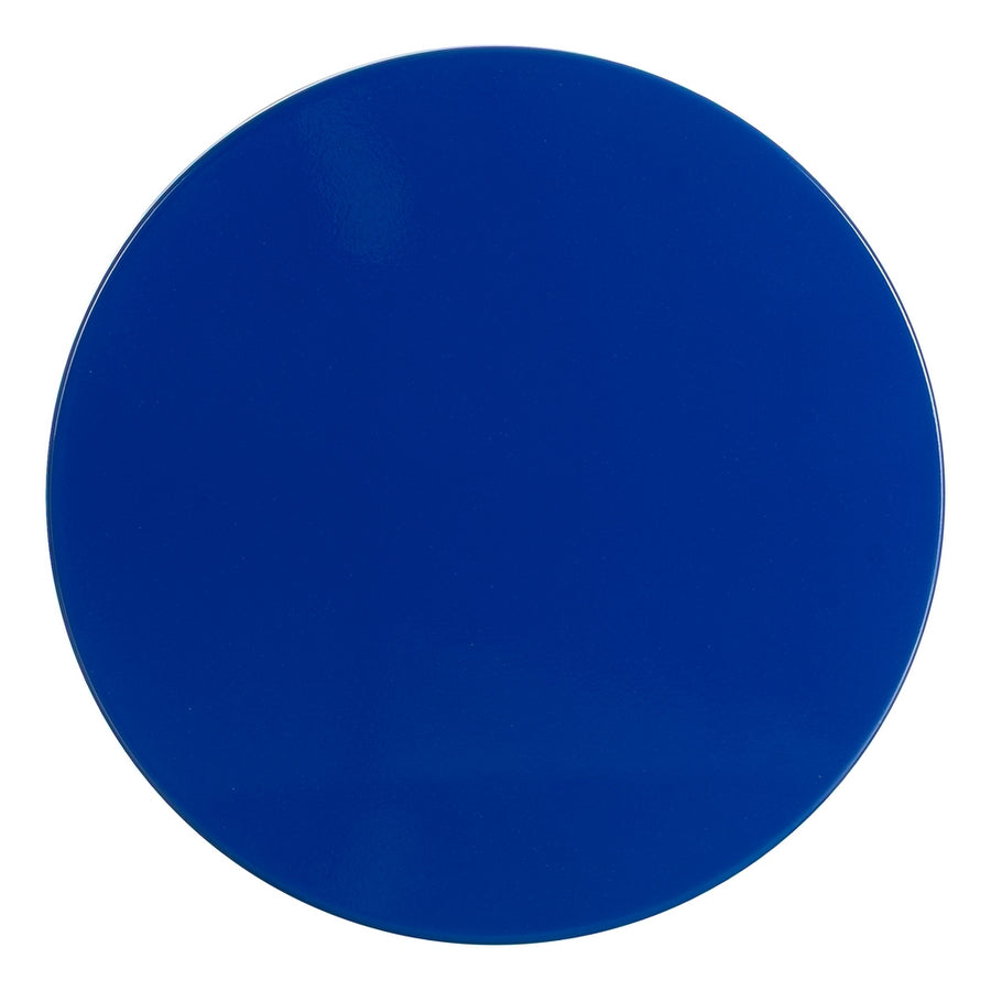 BLUE METAL DECORATIVE SIDE TABLE 38 X 38 X 47 CM