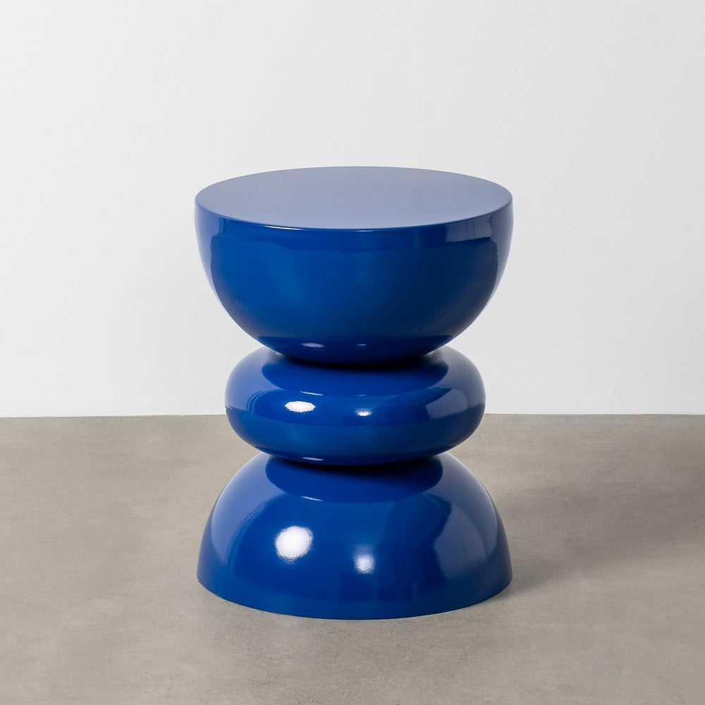 MESA AUXILIAR AZUL METAL DECORACI�N 38 X 38 X 47 CM