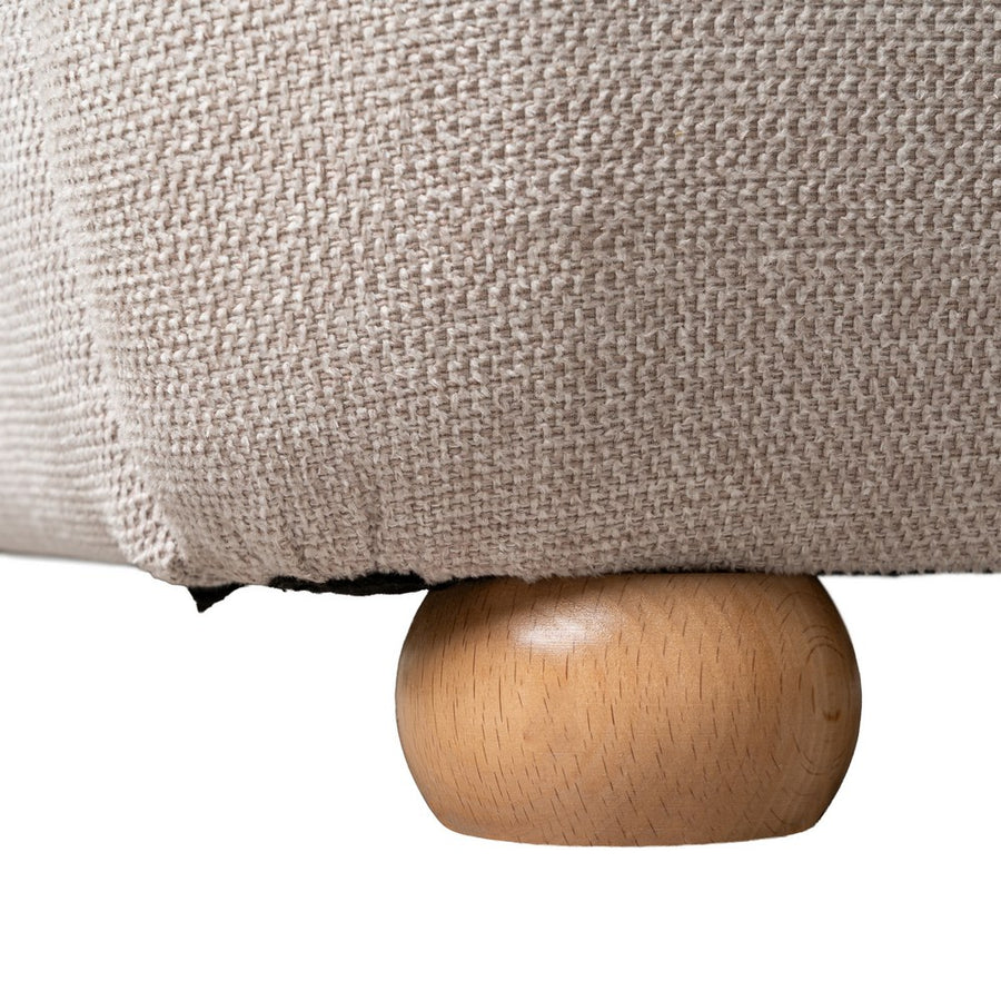CAMA BEIGE TEJIDO DORMITORIO 160 X 217 X 94 CM
