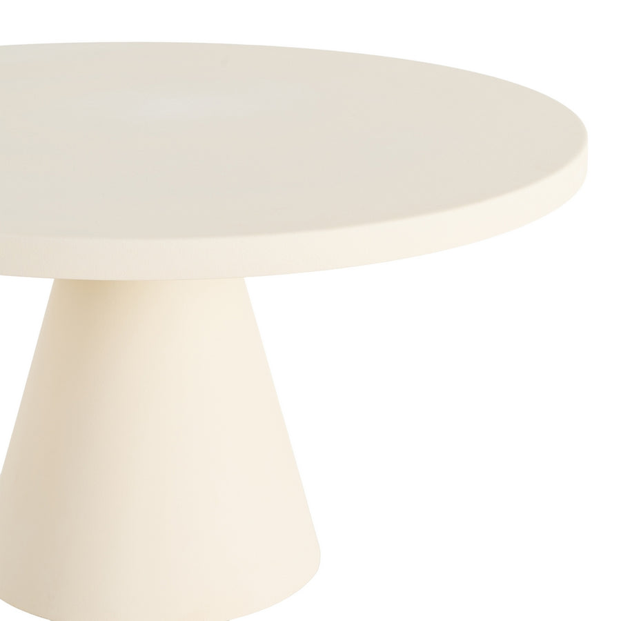MESITA CREMA ACERO 71 X 71 X 38 CM