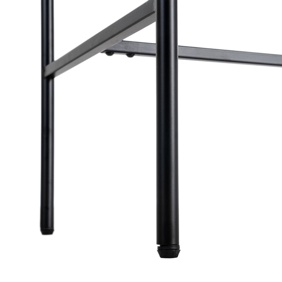 ESCRITORIO NATURAL-NEGRO MADERA-METAL 150 X 40 X 74 CM