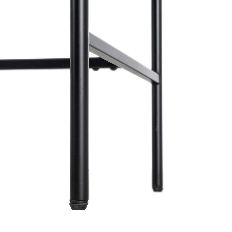 ARMARIO NATURAL-NEGRO MADERA-METAL 84,50 X 40 X 153 CM