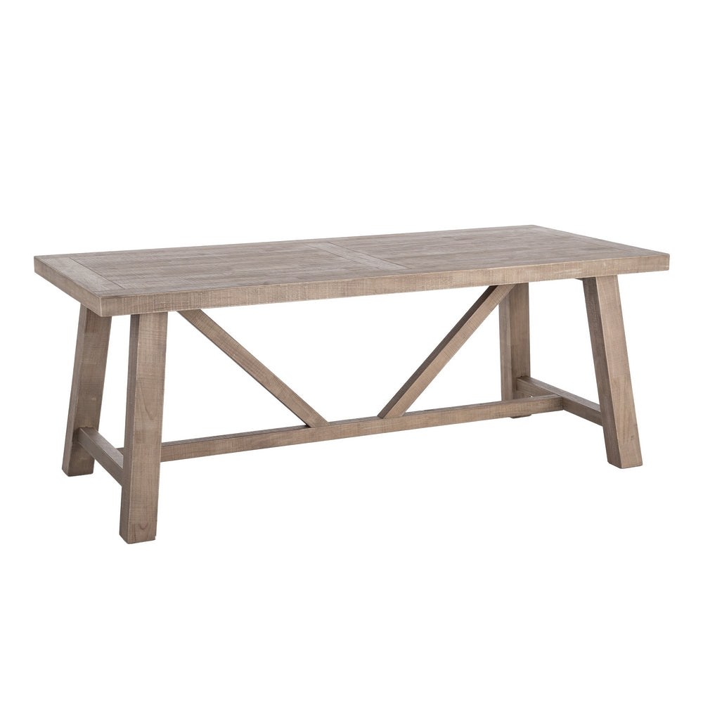 MESA COMEDOR NATURAL MADERA DE PINO 200 X 90 X 77,50 CM
