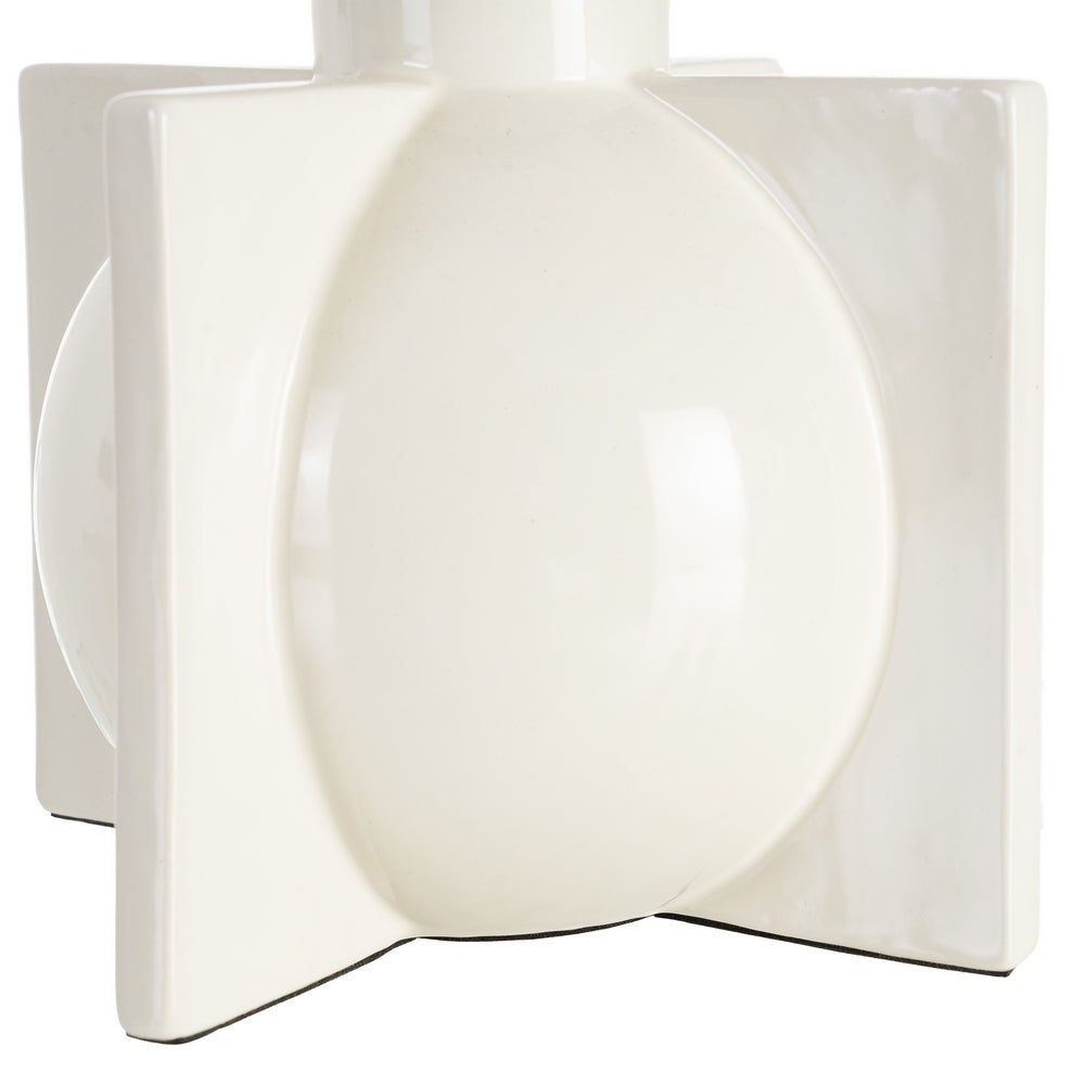 L�MPARA MESA CER�MICA ILUMINACI�N 25 X 25 X 39 CM