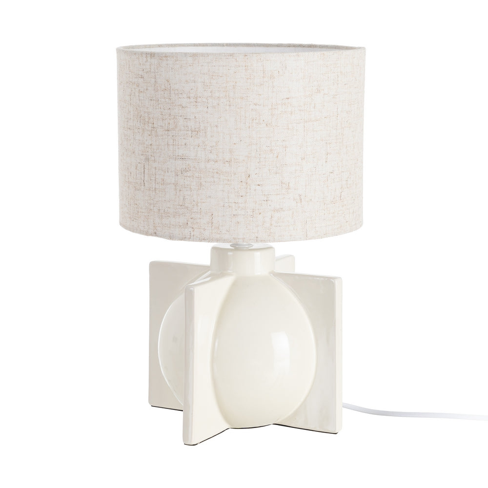 L�MPARA MESA CER�MICA ILUMINACI�N 25 X 25 X 39 CM