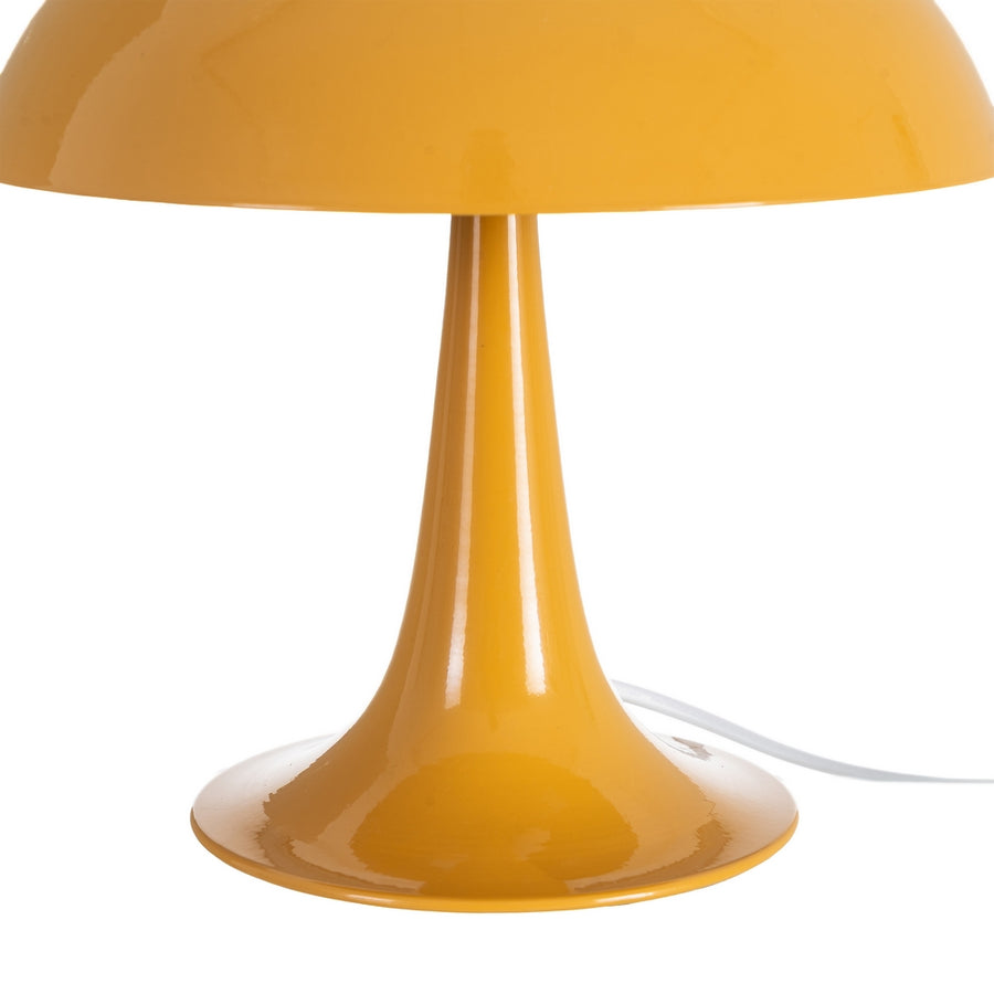 MUSTARD METAL TABLE LAMP 25 X 25 X 27.50 CM