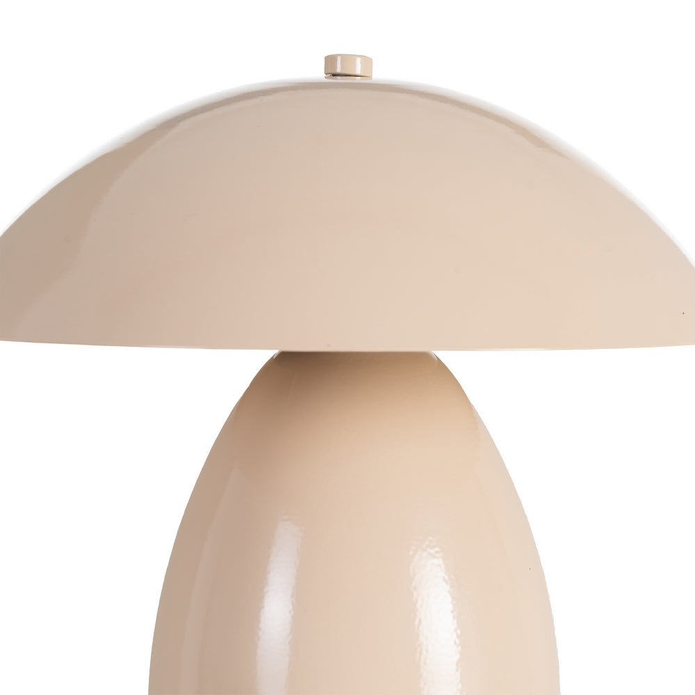 LÁMPARA MESA BEIGE METAL 24 X 24 X 25,50 CM