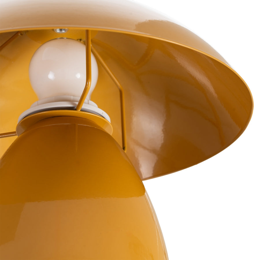 MUSTARD METAL TABLE LAMP 24 X 24 X 25.50 CM